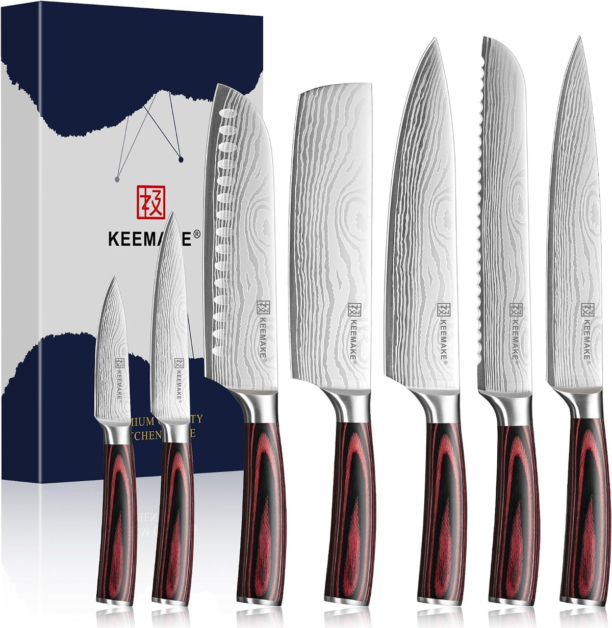 Kitchen Knife Set, Professional Ultra Sharp Chef Knife Set