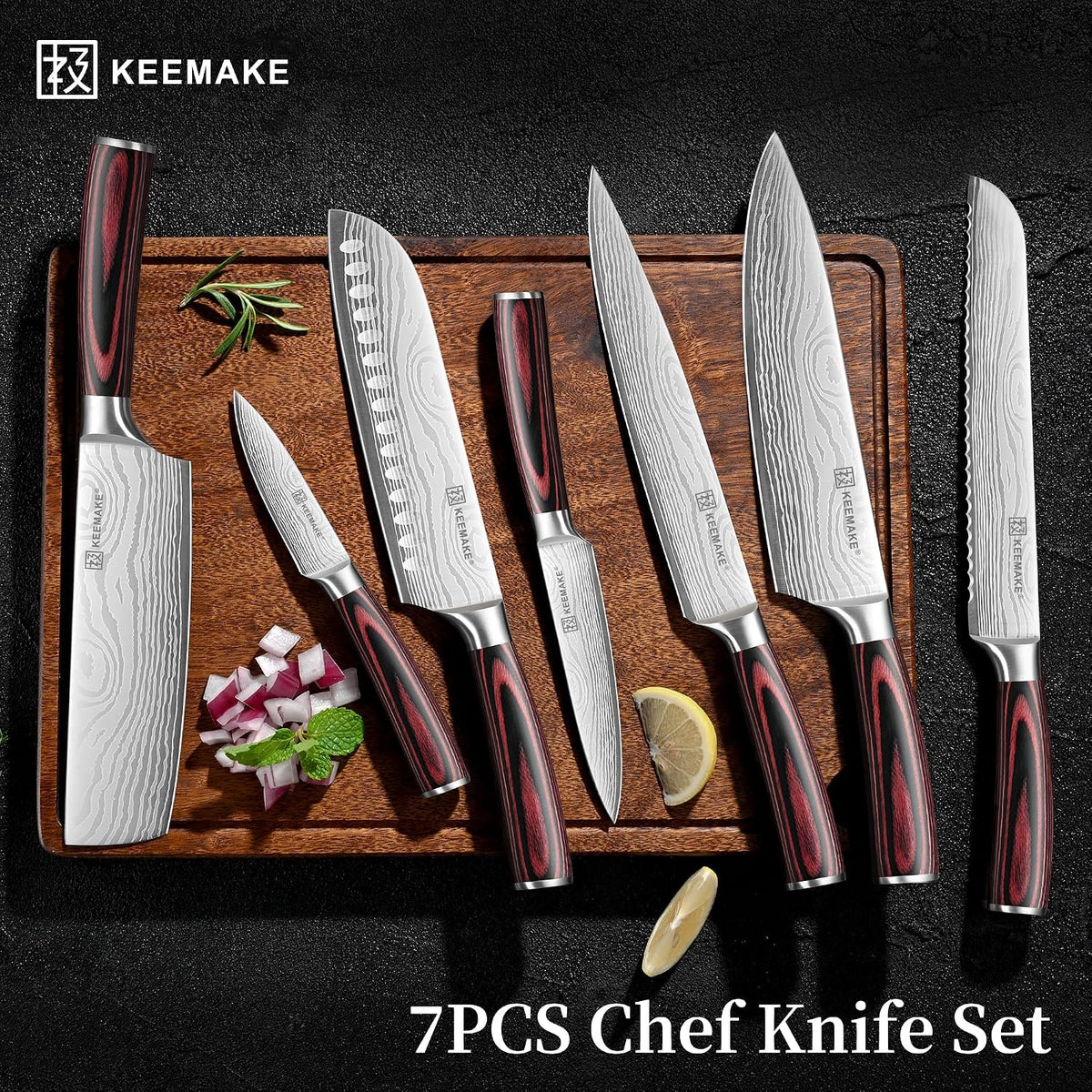 Kitchen Knife Set, Professional Ultra Sharp Chef Knife Set