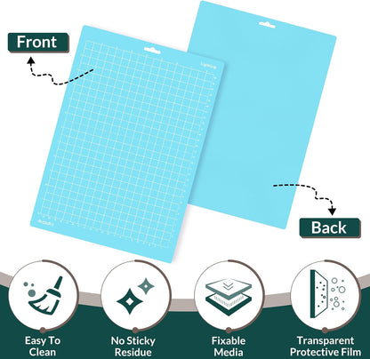 12x8.5 Inch Cutting Mats, 3 Pack, Reusable