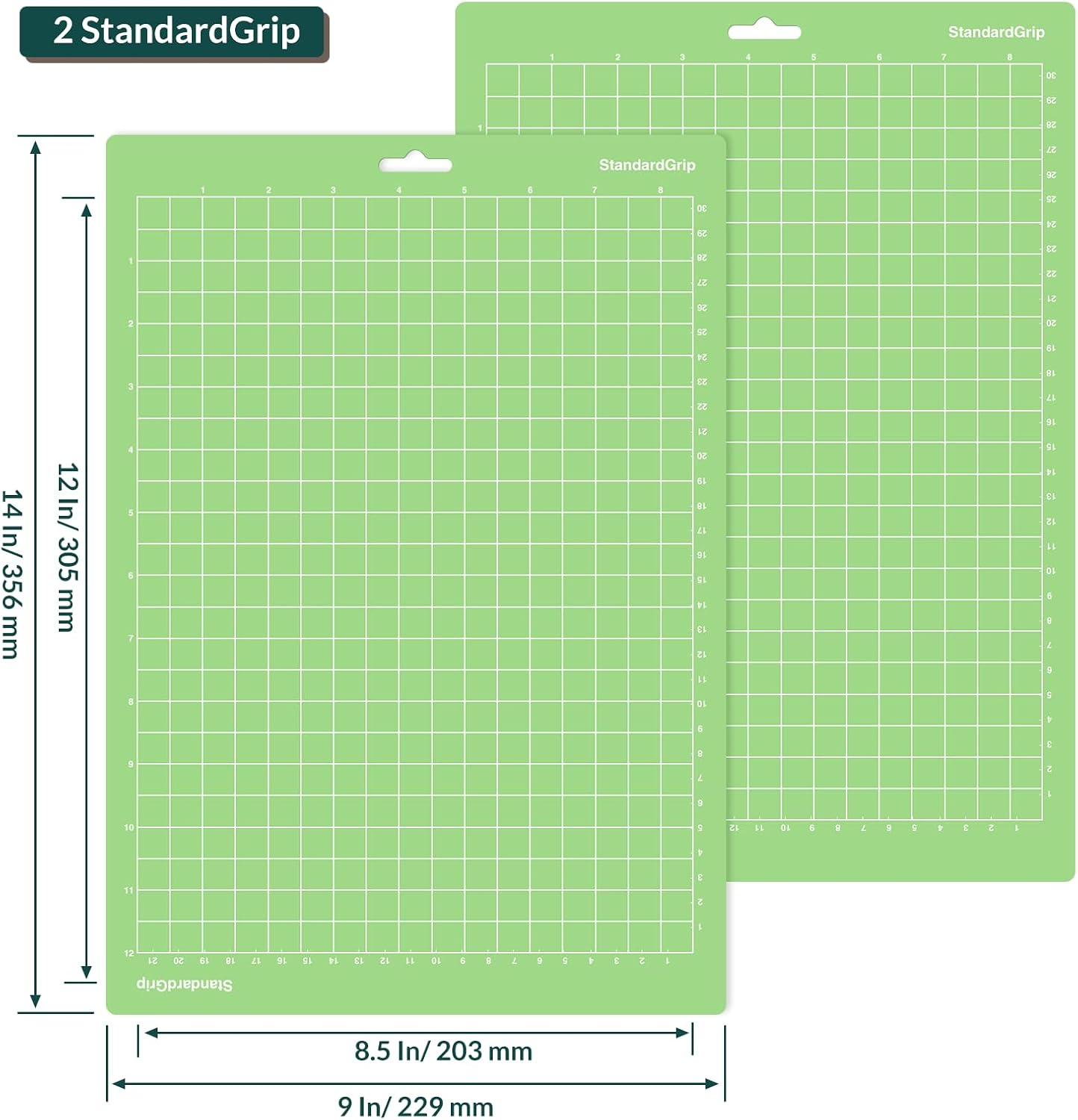 12x8.5 Inch Cutting Mats, 3 Pack, Reusable