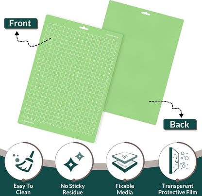 12x8.5 Inch Cutting Mats, 3 Pack, Reusable