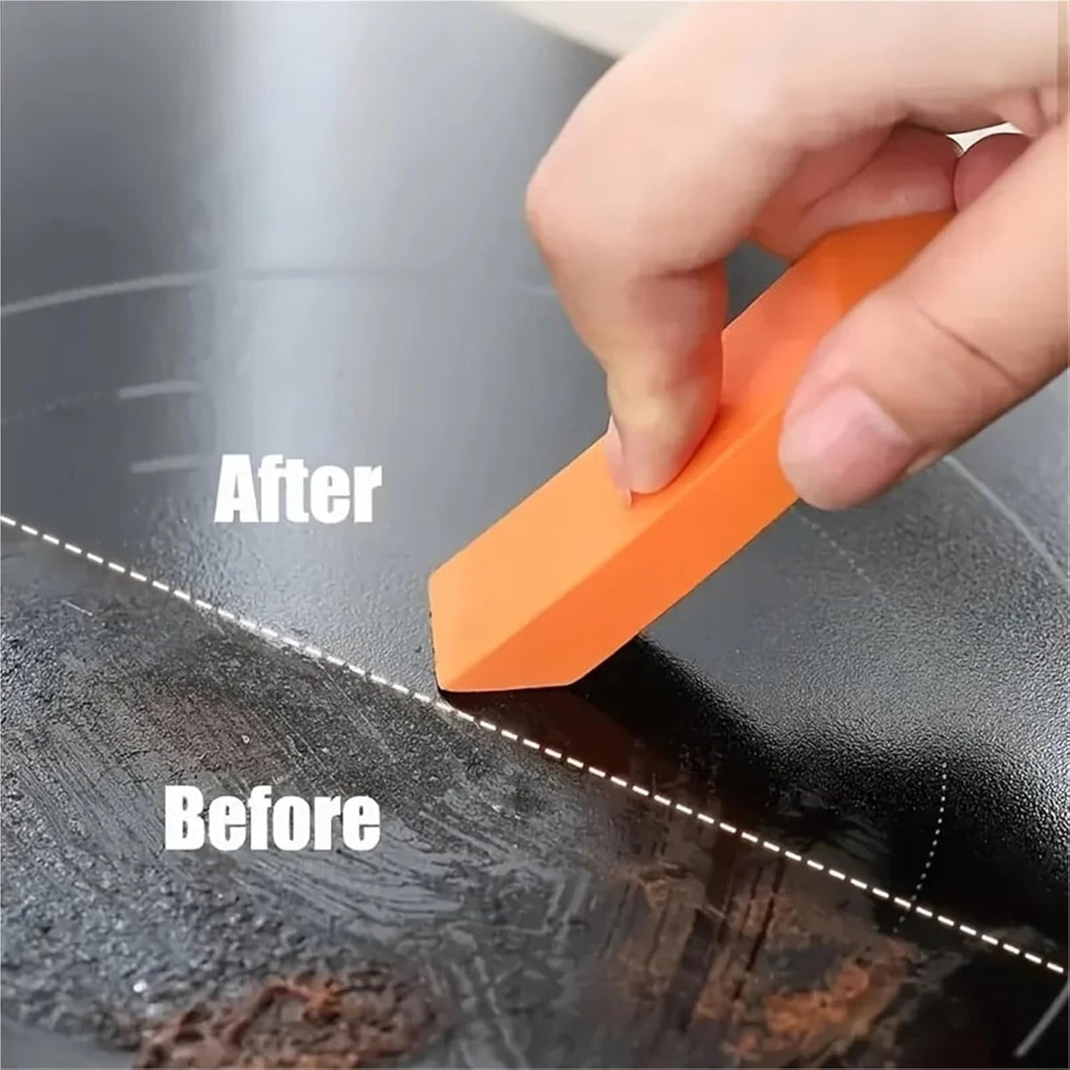 Rust Eraser 10 Pcs Safe Rubber Scrubber, Stain & Rust Remover for Kitchen & Bathroom
