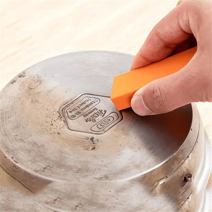 Rust Eraser 10 Pcs Safe Rubber Scrubber, Stain & Rust Remover for Kitchen & Bathroom