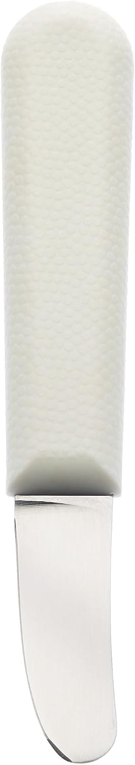 Boston Style Oyster Knife with Poly Handle, 3 Inch, White
