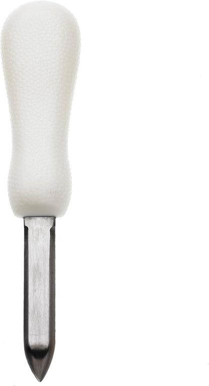 Boston Style Oyster Knife with Poly Handle, 3 Inch, White