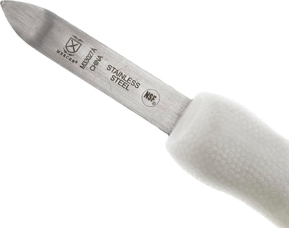 Boston Style Oyster Knife with Poly Handle, 3 Inch, White