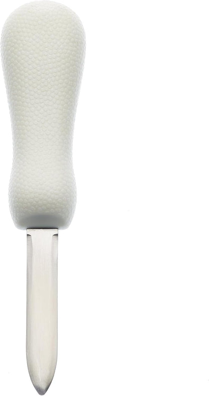 Boston Style Oyster Knife with Poly Handle, 3 Inch, White