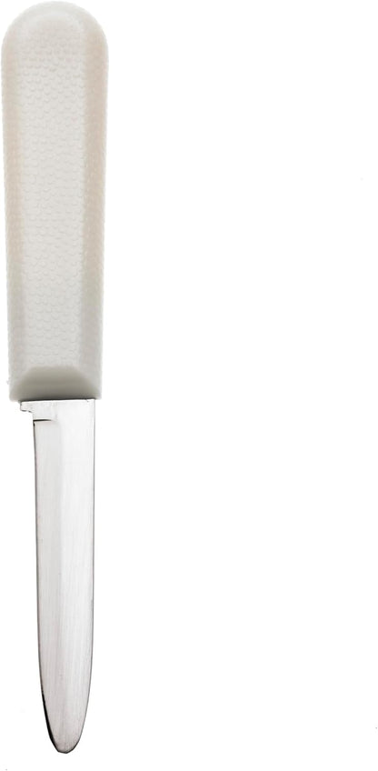 Boston Style Oyster Knife with Poly Handle, 3 Inch, White