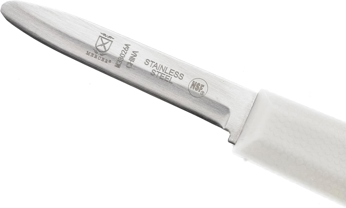 Boston Style Oyster Knife with Poly Handle, 3 Inch, White