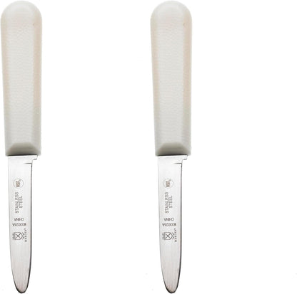 Boston Style Oyster Knife with Poly Handle, 3 Inch, White