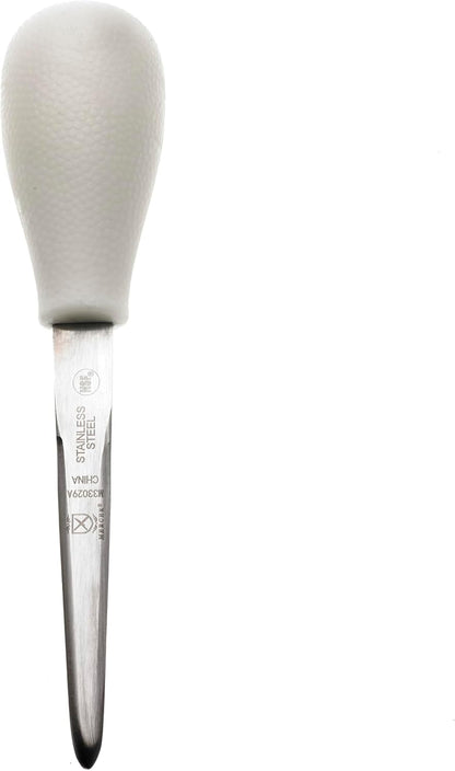 Boston Style Oyster Knife with Poly Handle, 3 Inch, White