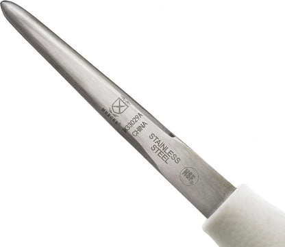 Boston Style Oyster Knife with Poly Handle, 3 Inch, White