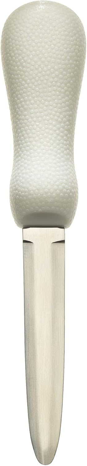 Boston Style Oyster Knife with Poly Handle, 3 Inch, White