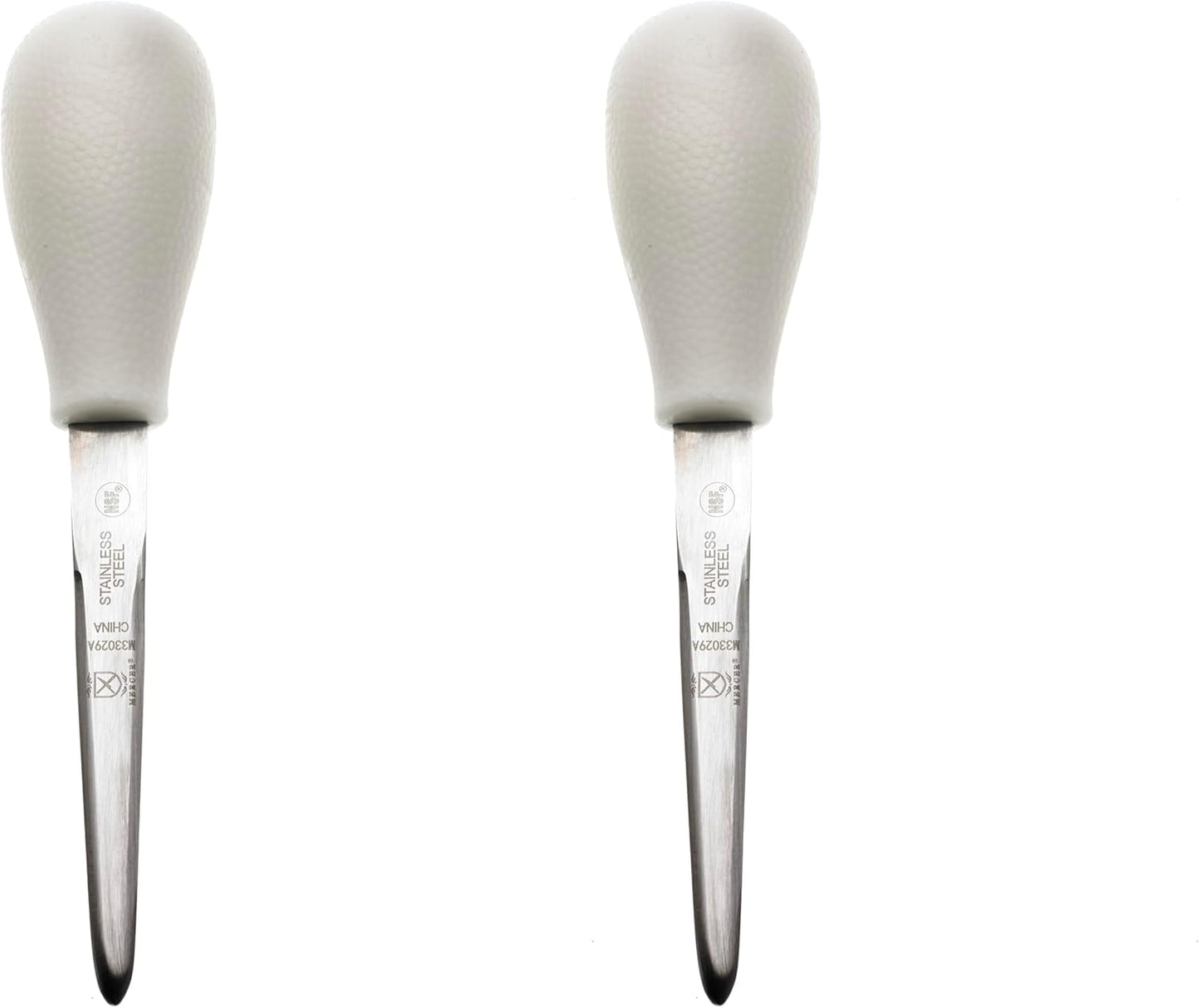 Boston Style Oyster Knife with Poly Handle, 3 Inch, White