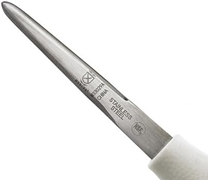 Boston Style Oyster Knife with Poly Handle, 3 Inch, White