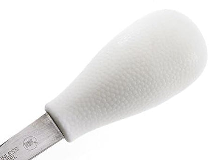 Boston Style Oyster Knife with Poly Handle, 3 Inch, White