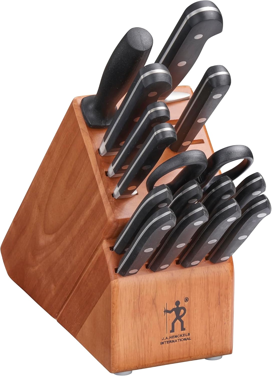 Classic Razor-Sharp 16-Piece Knife Block Set, Chef Knife, Bread Knife, German Engineered Informed by 100+ Years of Mastery