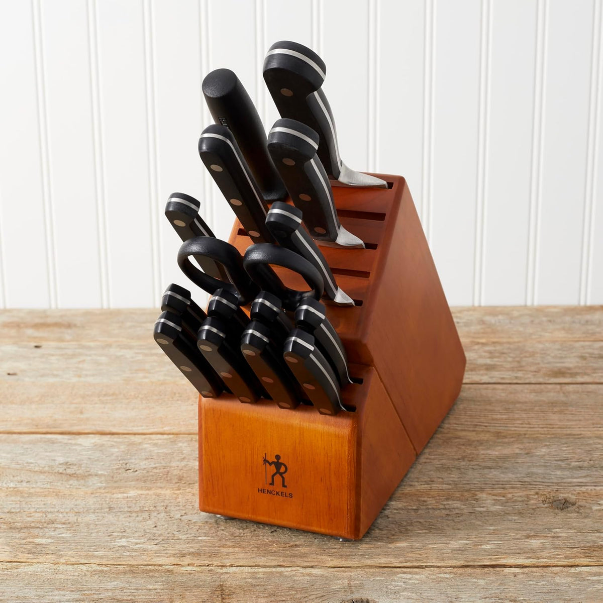 Classic Razor-Sharp 16-Piece Knife Block Set, Chef Knife, Bread Knife, German Engineered Informed by 100+ Years of Mastery