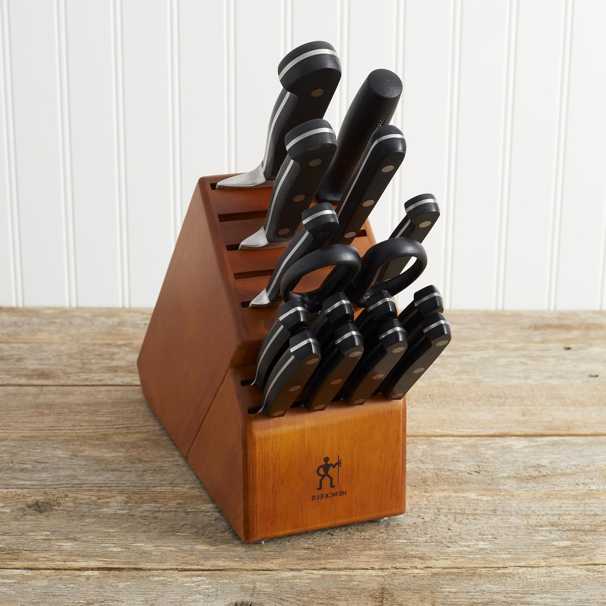 Classic Razor-Sharp 16-Piece Knife Block Set, Chef Knife, Bread Knife, German Engineered Informed by 100+ Years of Mastery