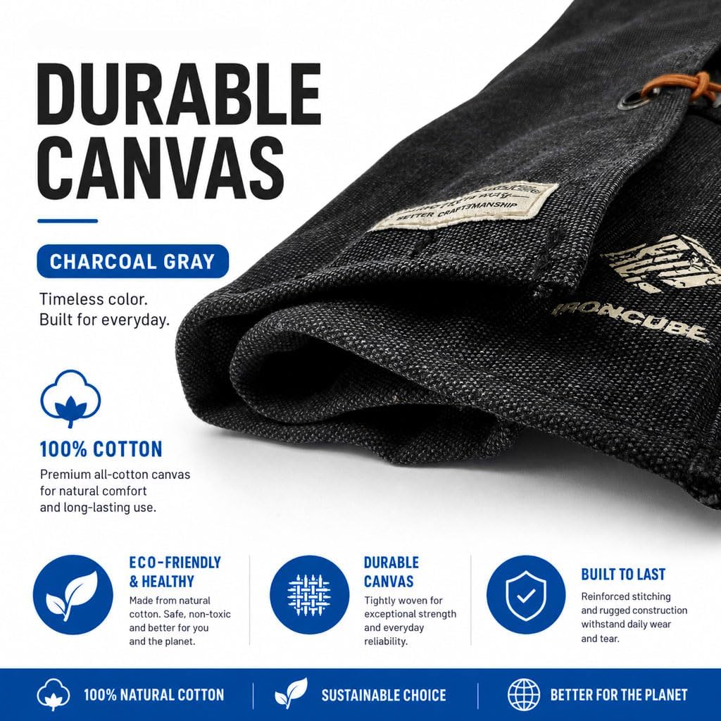Tool Pouch, Roll-Up Storage Bag for Hand Tools & Wrenches