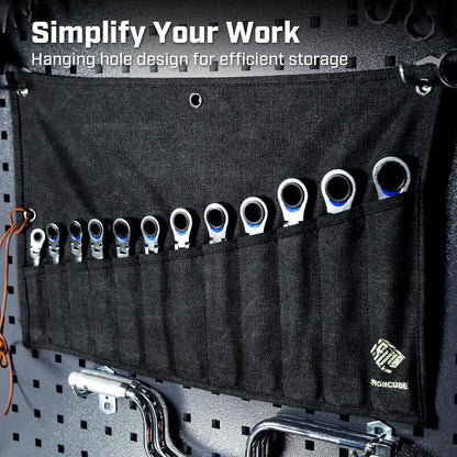Tool Pouch, Roll-Up Storage Bag for Hand Tools & Wrenches