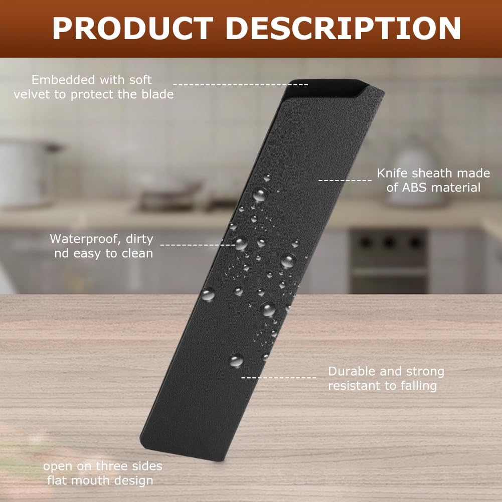 8Inch Knife Guard, 2 Pcs Knife Sleeves Edge Guard, Universal Waterproof Chef KnifeSheath, Kitchen Blade Cover Guards for Chef and Kitchen Knives