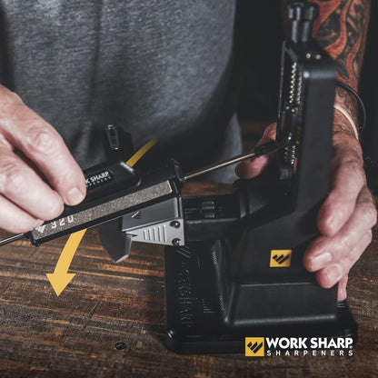 Precision Adjust Elite & Guided Field Knife Sharpener Kit - Professional Sharpening System for Kitchen, Pocket & Outdoor Knives - Complete 2-Piece Bundle Set