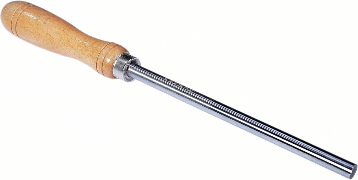 Cabinet Scraper Burnisher Tool, With High-Quality Wooden Handle and Super Hard High Speed Steel Rod, Scraper Burnisher for Creating Sharp Burrs and Honing Card Scrapers