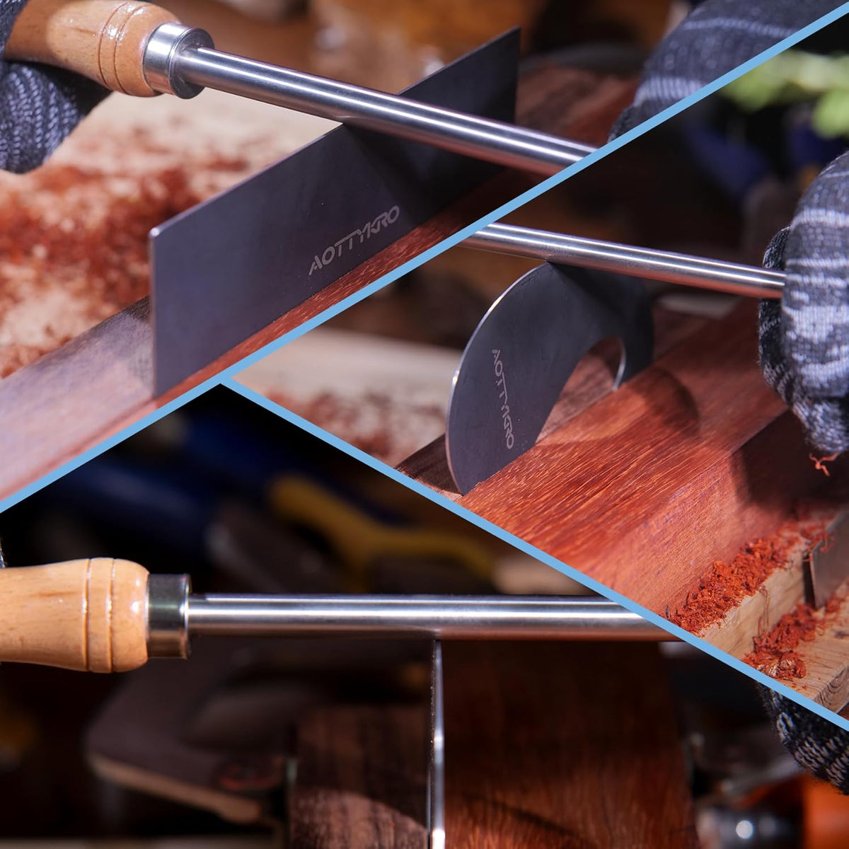 Cabinet Scraper Burnisher Tool, With High-Quality Wooden Handle and Super Hard High Speed Steel Rod, Scraper Burnisher for Creating Sharp Burrs and Honing Card Scrapers