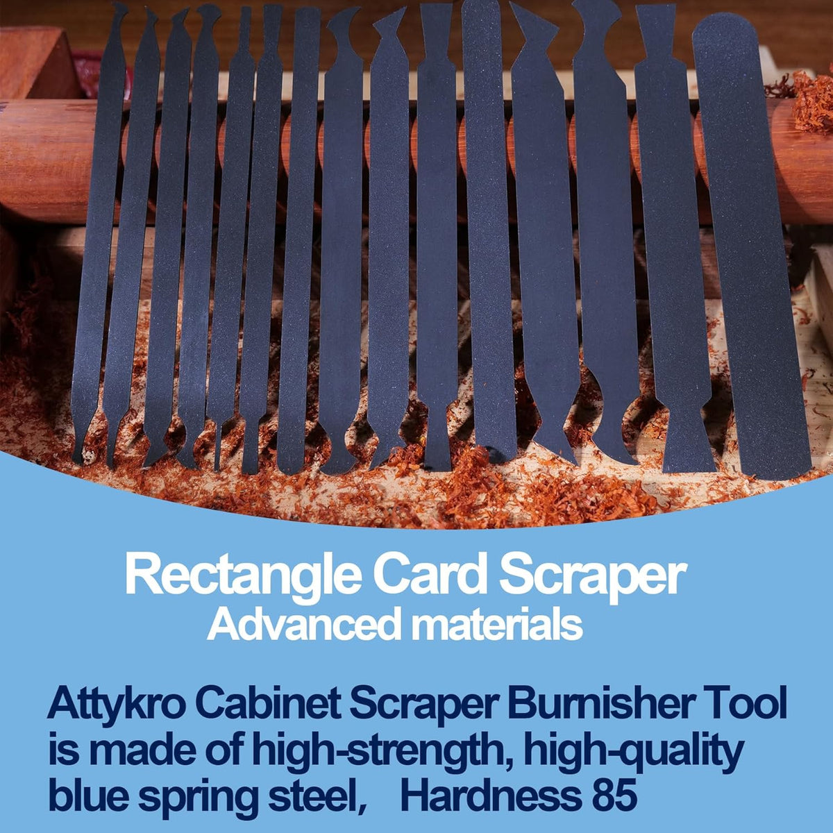 Cabinet Scraper Burnisher Tool, With High-Quality Wooden Handle and Super Hard High Speed Steel Rod, Scraper Burnisher for Creating Sharp Burrs and Honing Card Scrapers
