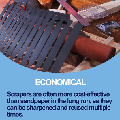 Cabinet Scraper Burnisher Tool, With High-Quality Wooden Handle and Super Hard High Speed Steel Rod, Scraper Burnisher for Creating Sharp Burrs and Honing Card Scrapers