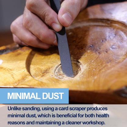 Cabinet Scraper Burnisher Tool, With High-Quality Wooden Handle and Super Hard High Speed Steel Rod, Scraper Burnisher for Creating Sharp Burrs and Honing Card Scrapers