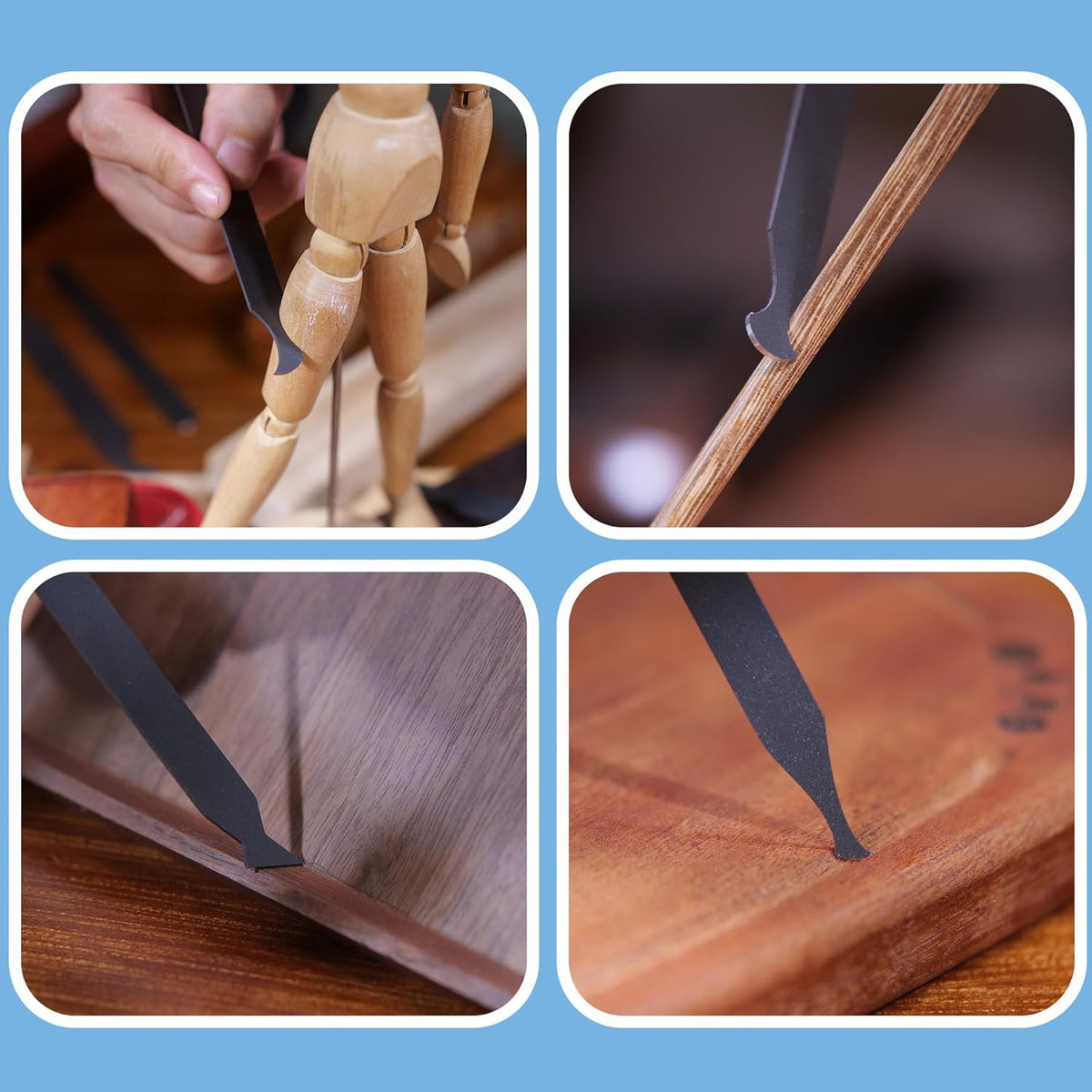 Cabinet Scraper Burnisher Tool, With High-Quality Wooden Handle and Super Hard High Speed Steel Rod, Scraper Burnisher for Creating Sharp Burrs and Honing Card Scrapers
