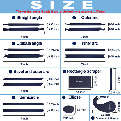 Cabinet Scraper Burnisher Tool, With High-Quality Wooden Handle and Super Hard High Speed Steel Rod, Scraper Burnisher for Creating Sharp Burrs and Honing Card Scrapers