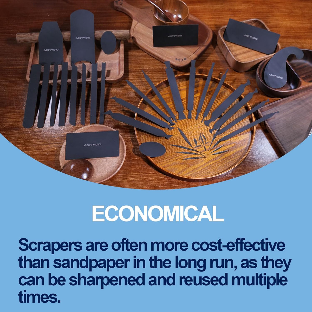 Cabinet Scraper Burnisher Tool, With High-Quality Wooden Handle and Super Hard High Speed Steel Rod, Scraper Burnisher for Creating Sharp Burrs and Honing Card Scrapers