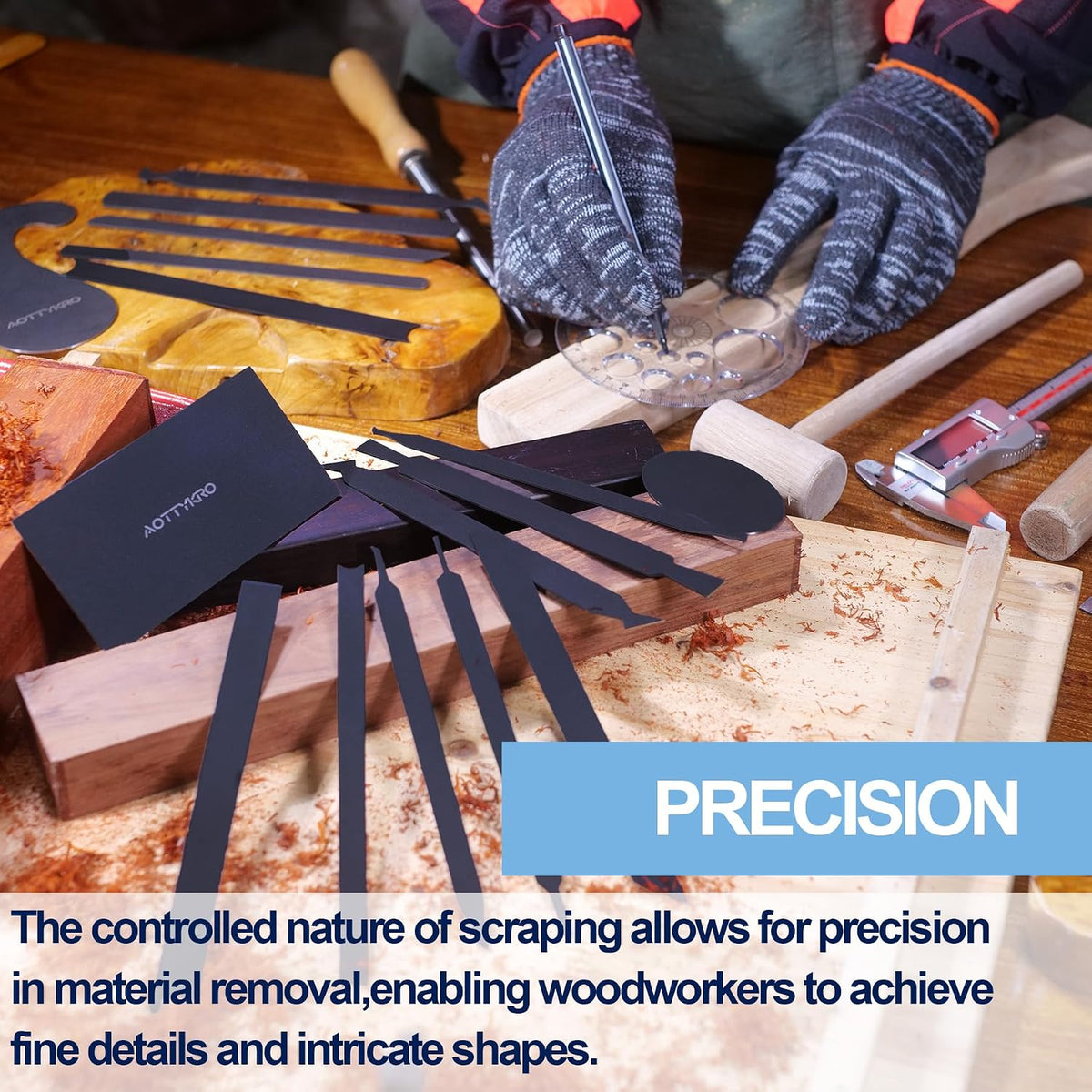 Cabinet Scraper Burnisher Tool, With High-Quality Wooden Handle and Super Hard High Speed Steel Rod, Scraper Burnisher for Creating Sharp Burrs and Honing Card Scrapers