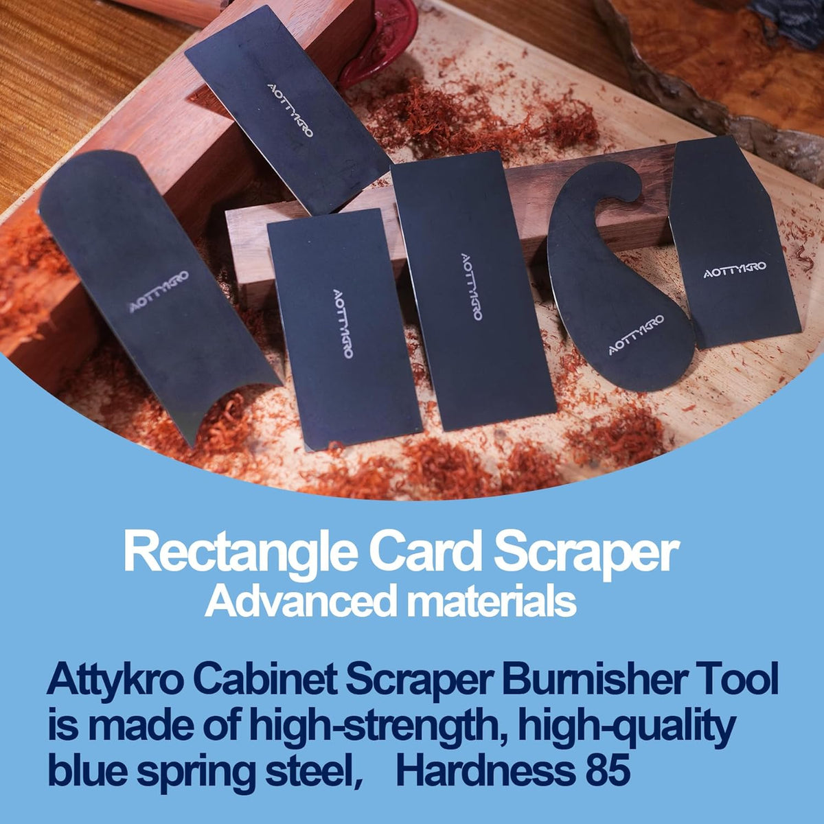 Cabinet Scraper Burnisher Tool, With High-Quality Wooden Handle and Super Hard High Speed Steel Rod, Scraper Burnisher for Creating Sharp Burrs and Honing Card Scrapers