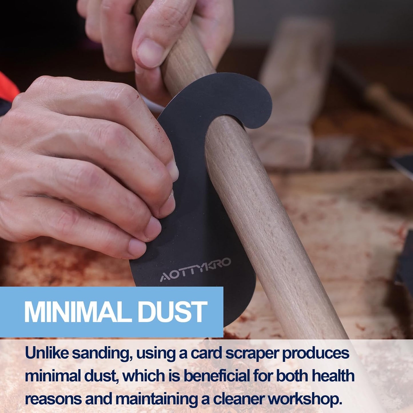 Cabinet Scraper Burnisher Tool, With High-Quality Wooden Handle and Super Hard High Speed Steel Rod, Scraper Burnisher for Creating Sharp Burrs and Honing Card Scrapers