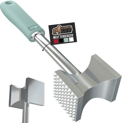 Patented Meat Tenderizer, Multipurpose Dual-Sided Kitchen Mallet for Steak, Shellfish, Nuts, Candy, Ice, Pork Cutlet Pounder, BPA-Free Soft Comfortable Handle, Dishwasher Safe, Black