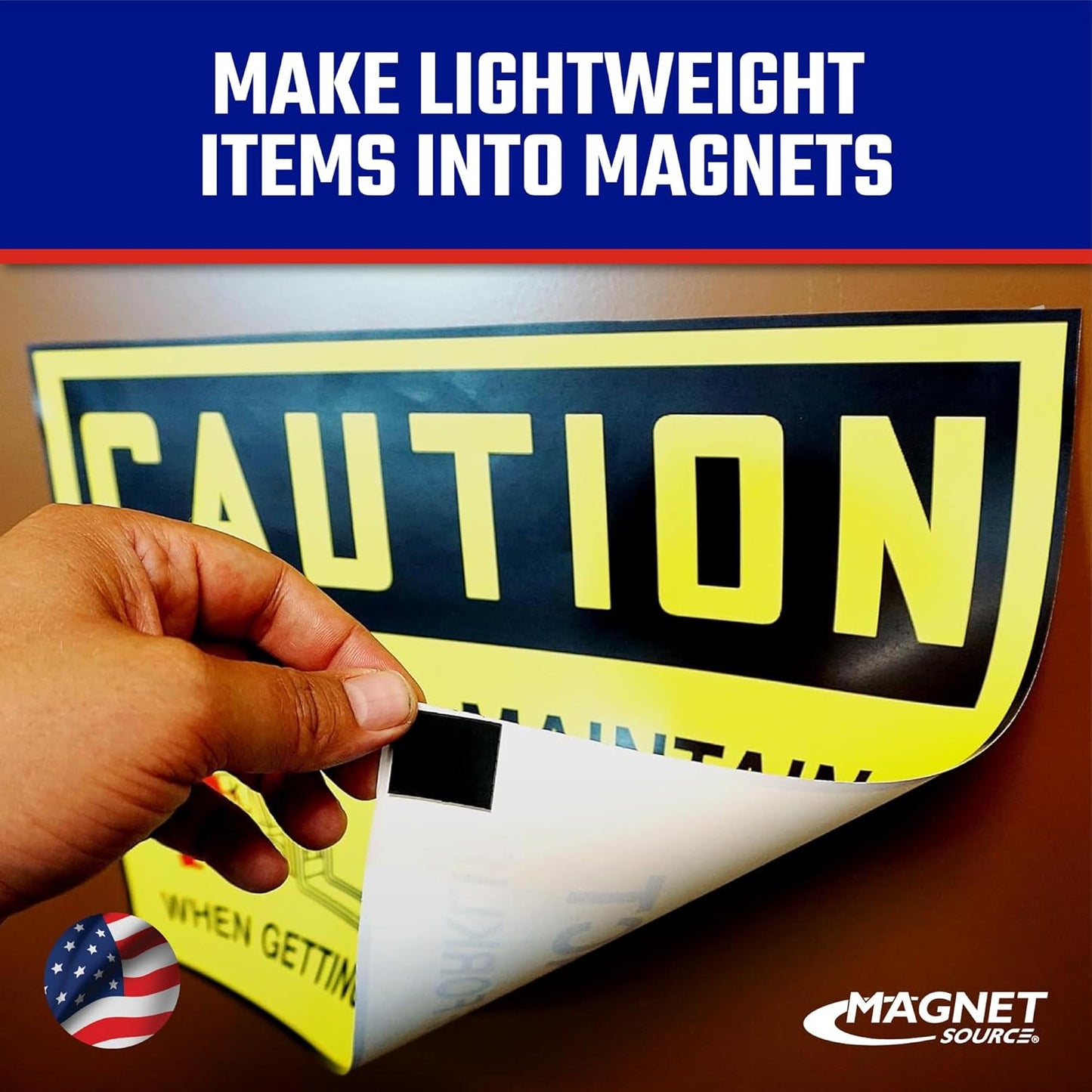 Roll-N-Cut Flexible Magnetic Tape Refill - Magnet Strips with Strong Adhesive Backing for Walls, Boards, and More - 1/16" Thick - 1/2" W - 15 Ft - 1 Roll