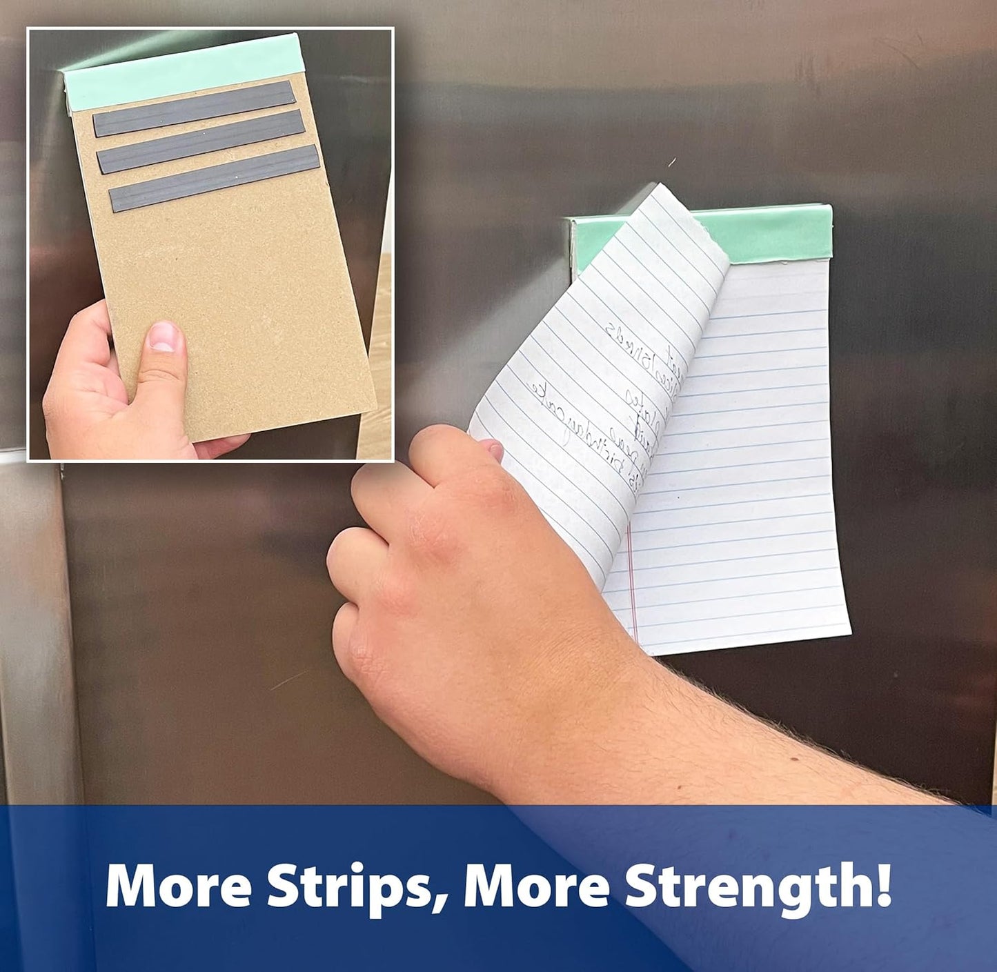 Roll-N-Cut Flexible Magnetic Tape Refill - Magnet Strips with Strong Adhesive Backing for Walls, Boards, and More - 1/16" Thick - 1/2" W - 15 Ft - 1 Roll