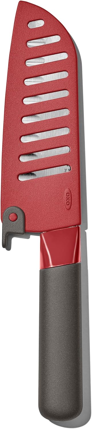 Outdoor 5.5in/14cm Santoku Knife with Locking Sheath