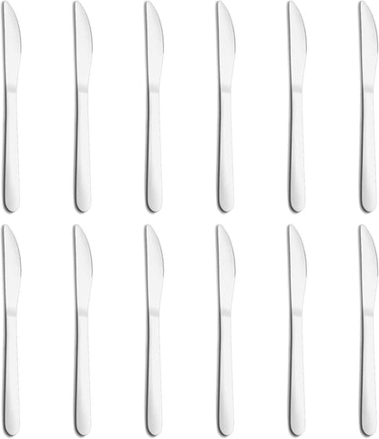 36-Piece Butter Knives, Dinner Knife Set (9 Inches), Food Grade Stainless Steel Table Knife, Knives Silverware for Home/Restaurant/Kitchen, Dishwasher Safe & Mirror Polished