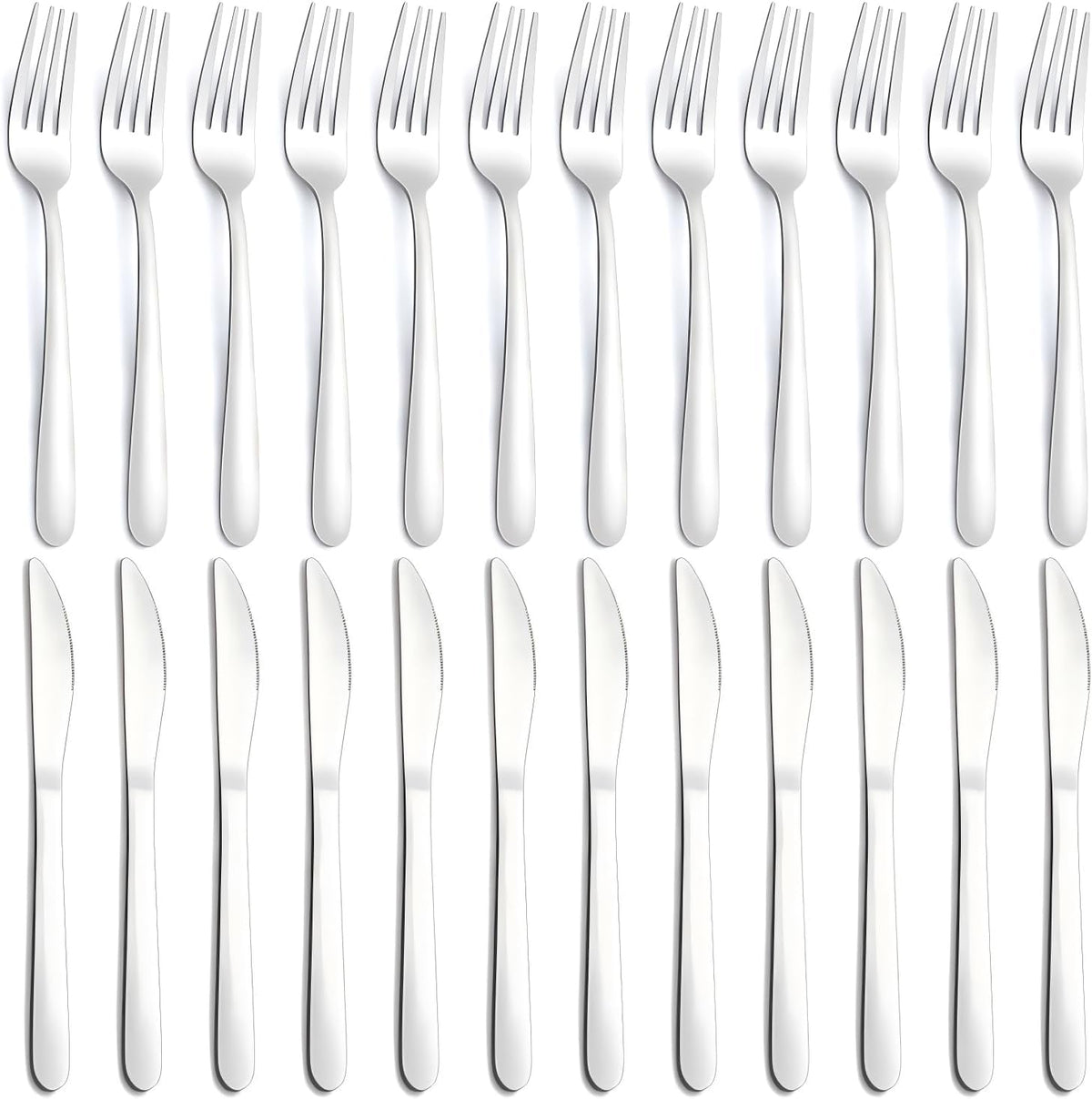 36-Piece Butter Knives, Dinner Knife Set (9 Inches), Food Grade Stainless Steel Table Knife, Knives Silverware for Home/Restaurant/Kitchen, Dishwasher Safe & Mirror Polished