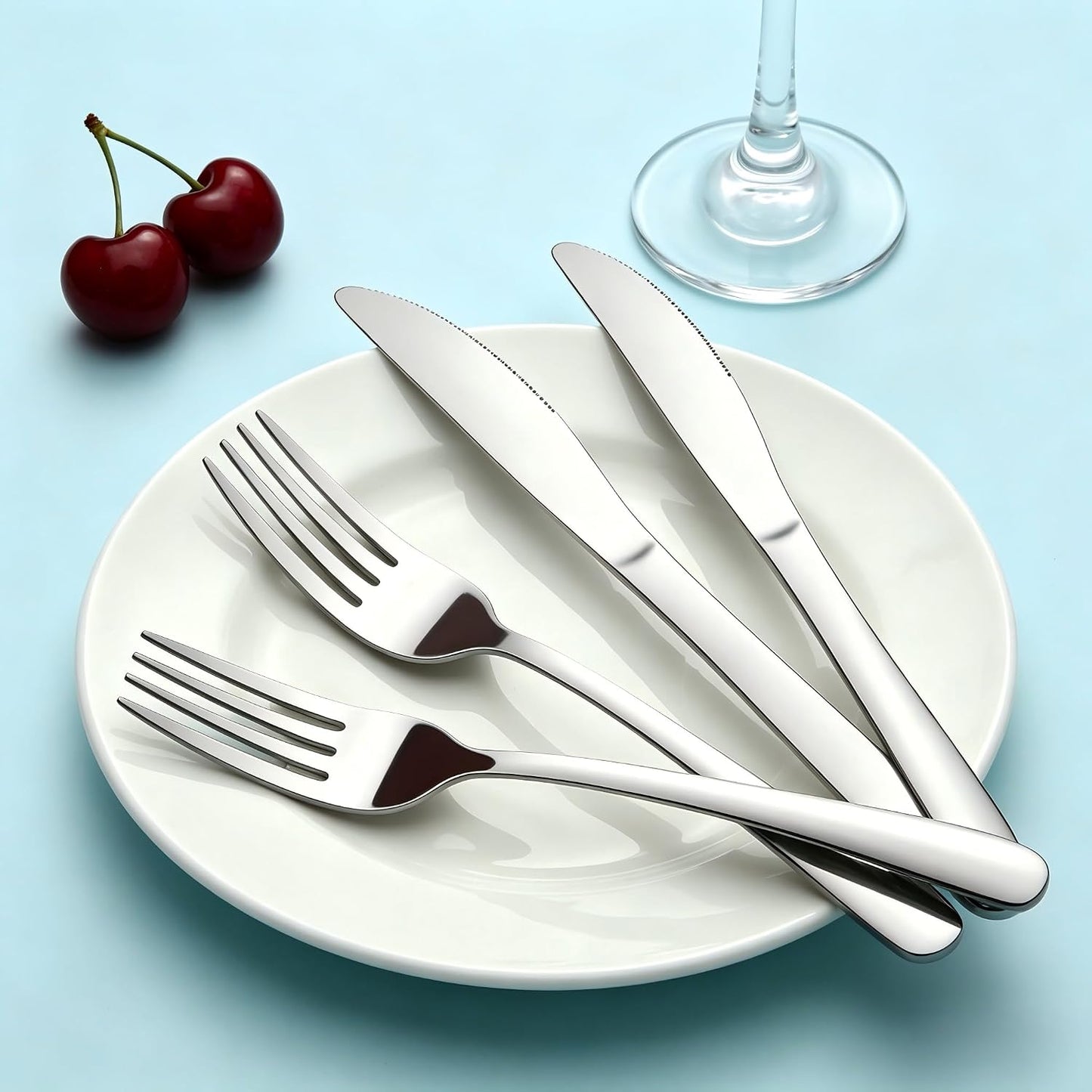 36-Piece Butter Knives, Dinner Knife Set (9 Inches), Food Grade Stainless Steel Table Knife, Knives Silverware for Home/Restaurant/Kitchen, Dishwasher Safe & Mirror Polished