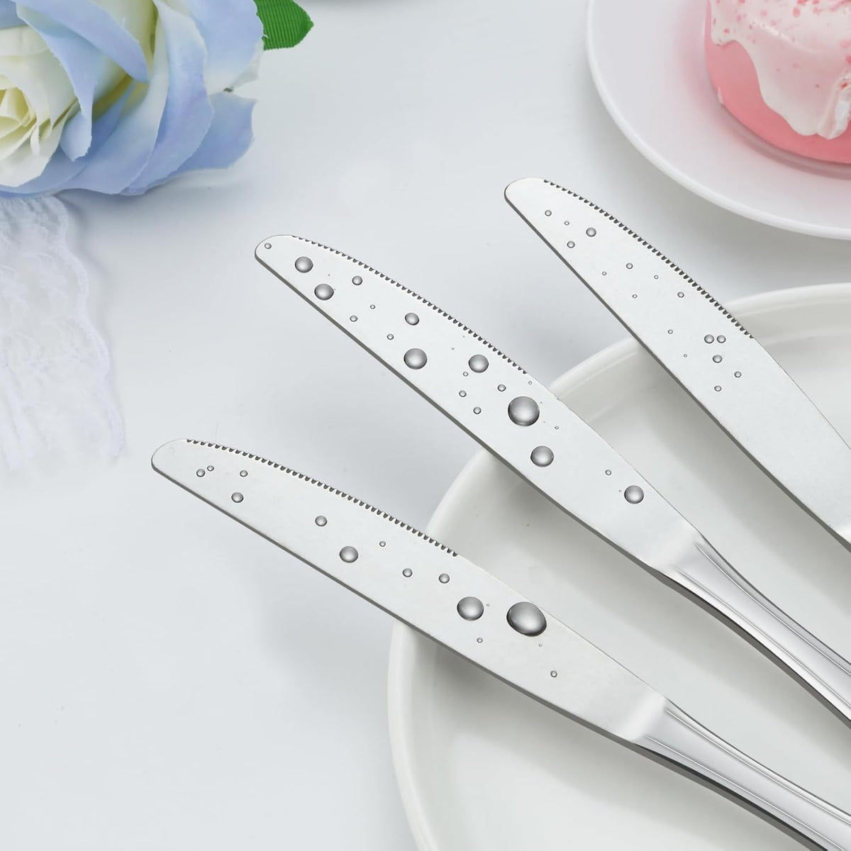 36-Piece Butter Knives, Dinner Knife Set (9 Inches), Food Grade Stainless Steel Table Knife, Knives Silverware for Home/Restaurant/Kitchen, Dishwasher Safe & Mirror Polished