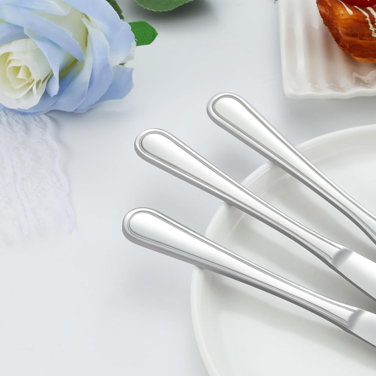 36-Piece Butter Knives, Dinner Knife Set (9 Inches), Food Grade Stainless Steel Table Knife, Knives Silverware for Home/Restaurant/Kitchen, Dishwasher Safe & Mirror Polished