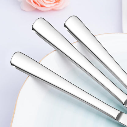 36-Piece Butter Knives, Dinner Knife Set (9 Inches), Food Grade Stainless Steel Table Knife, Knives Silverware for Home/Restaurant/Kitchen, Dishwasher Safe & Mirror Polished