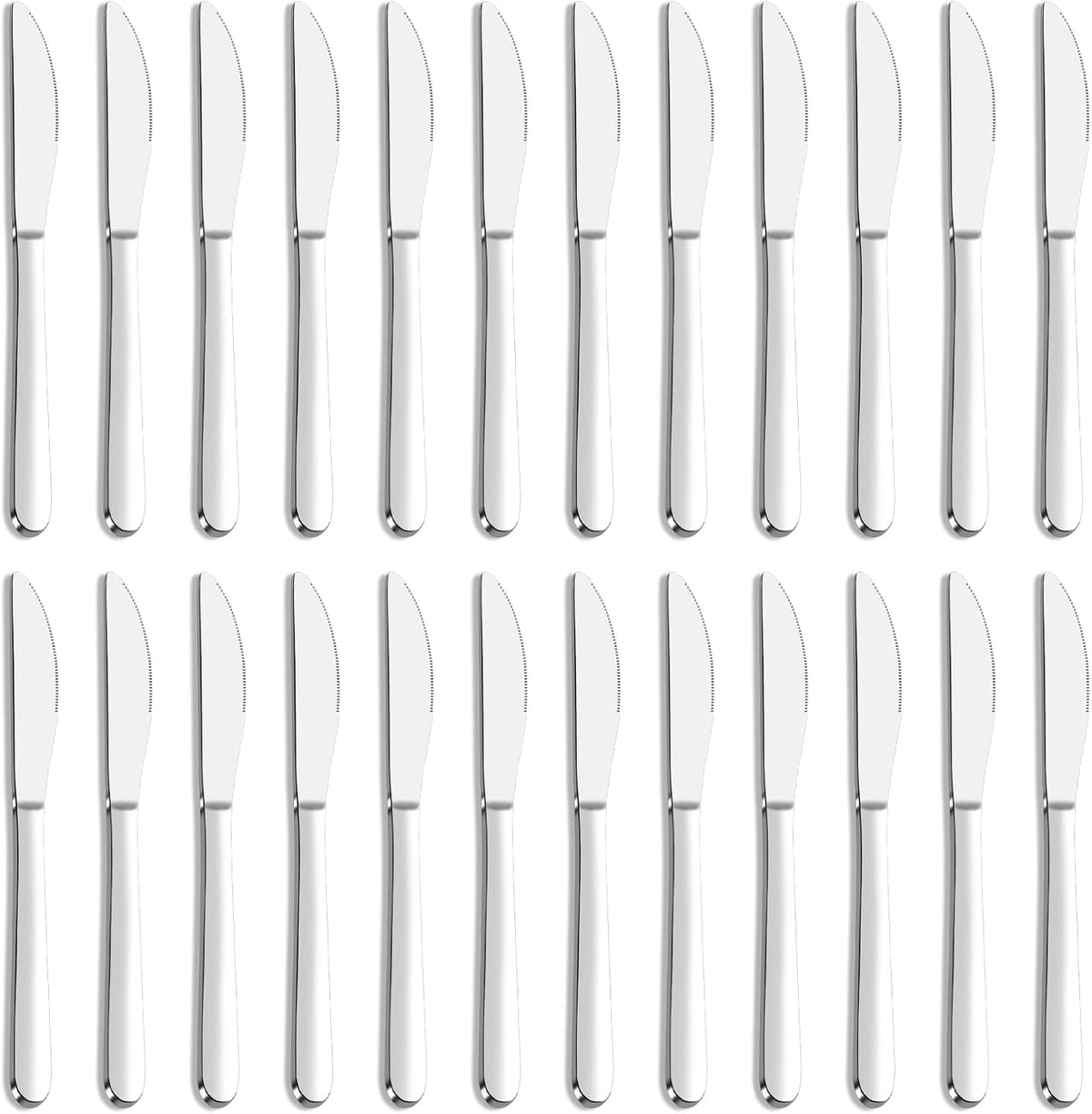 36-Piece Butter Knives, Dinner Knife Set (9 Inches), Food Grade Stainless Steel Table Knife, Knives Silverware for Home/Restaurant/Kitchen, Dishwasher Safe & Mirror Polished