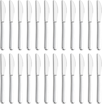 36-Piece Butter Knives, Dinner Knife Set (9 Inches), Food Grade Stainless Steel Table Knife, Knives Silverware for Home/Restaurant/Kitchen, Dishwasher Safe & Mirror Polished